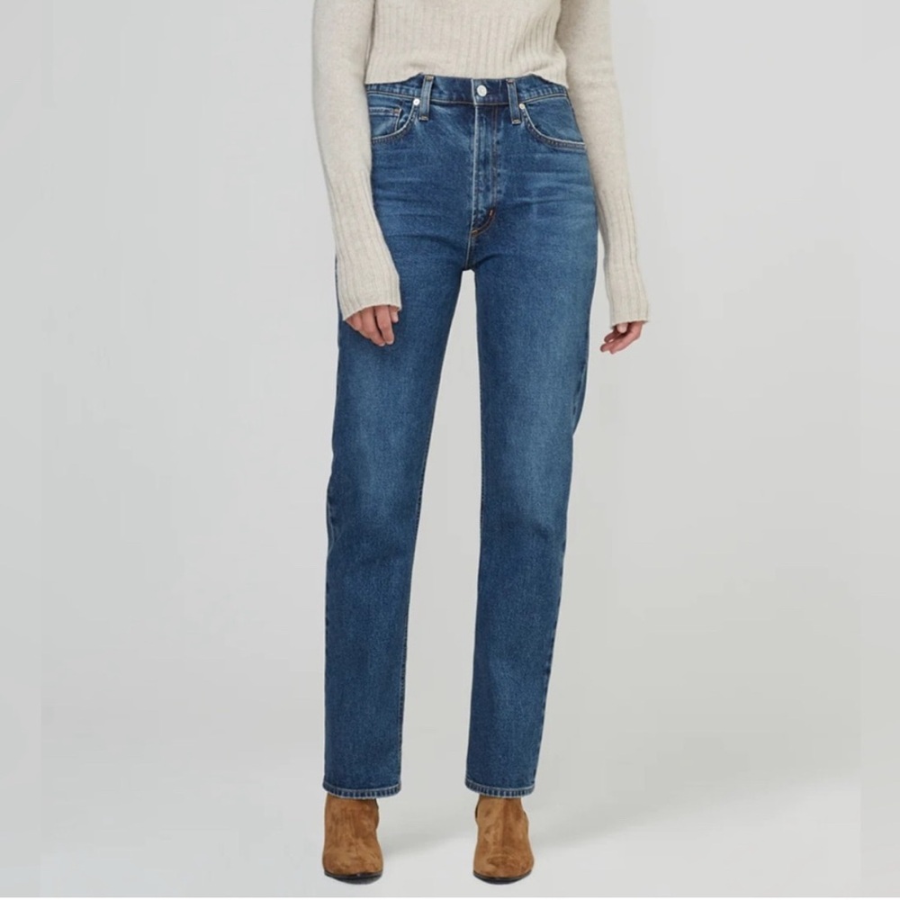 Citizens Of Humanity Blue Straight Leg Jeans